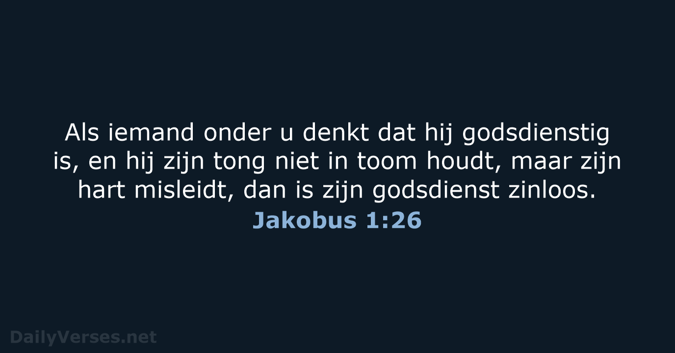 Jakobus 1:26 - HSV