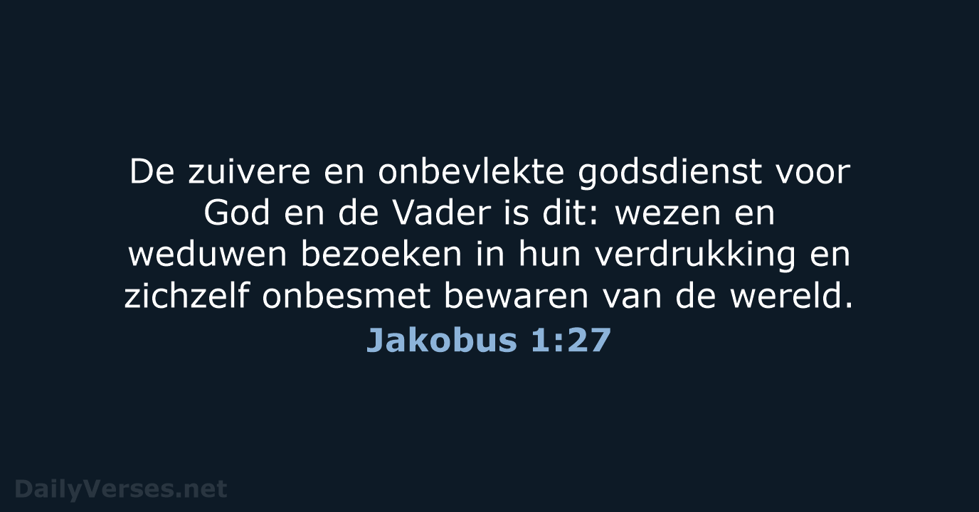 Jakobus 1:27 - HSV