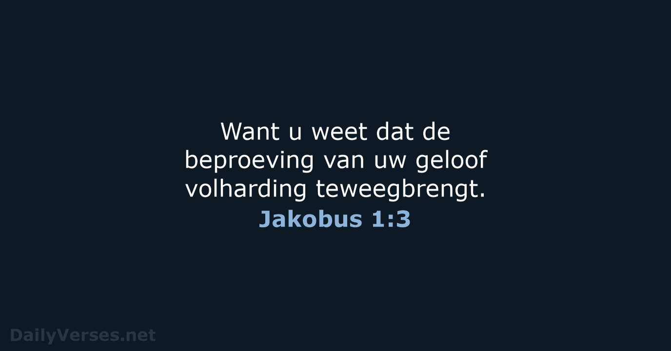 Jakobus 1:3 - HSV
