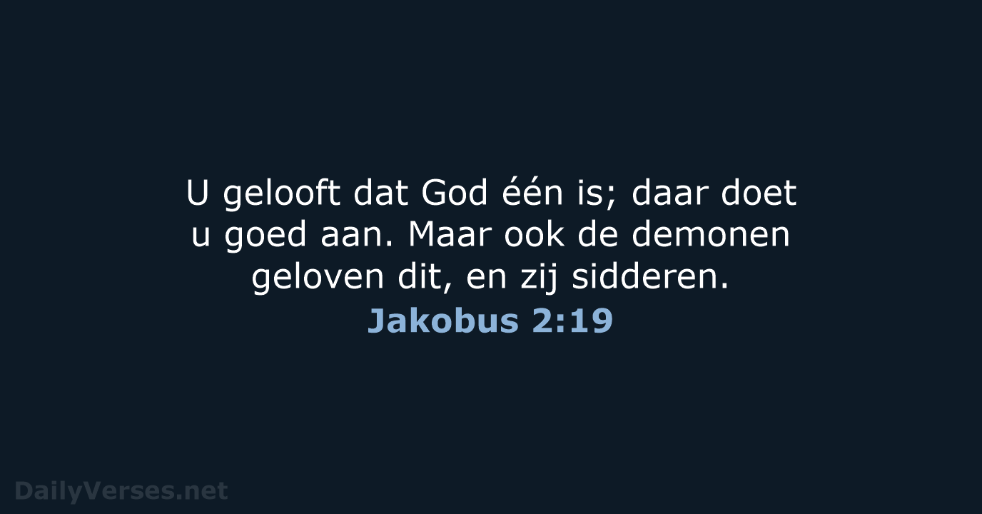 Jakobus 2:19 - HSV