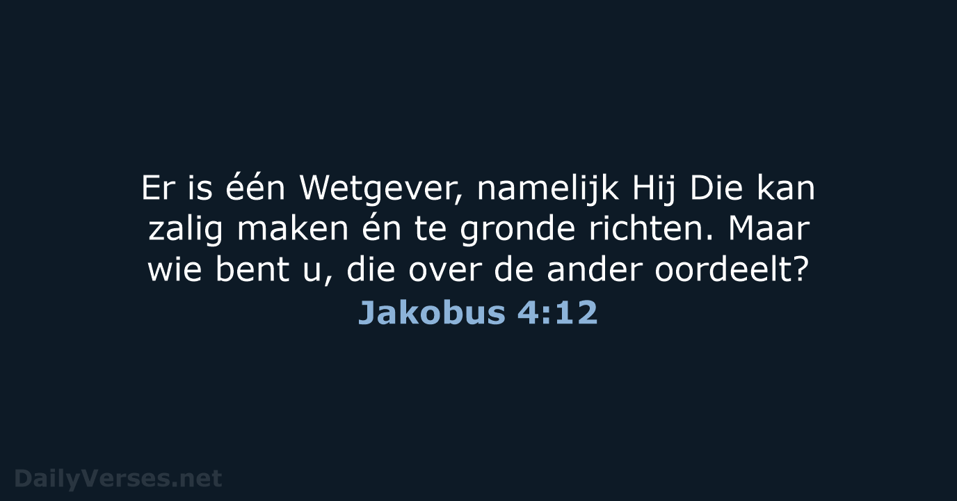 Jakobus 4:12 - HSV