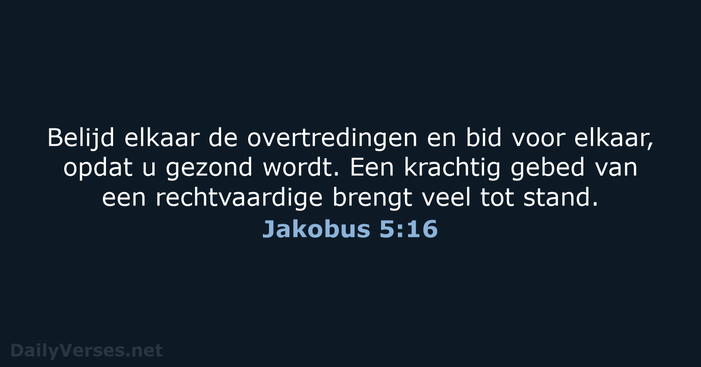 Jakobus 5:16 - HSV