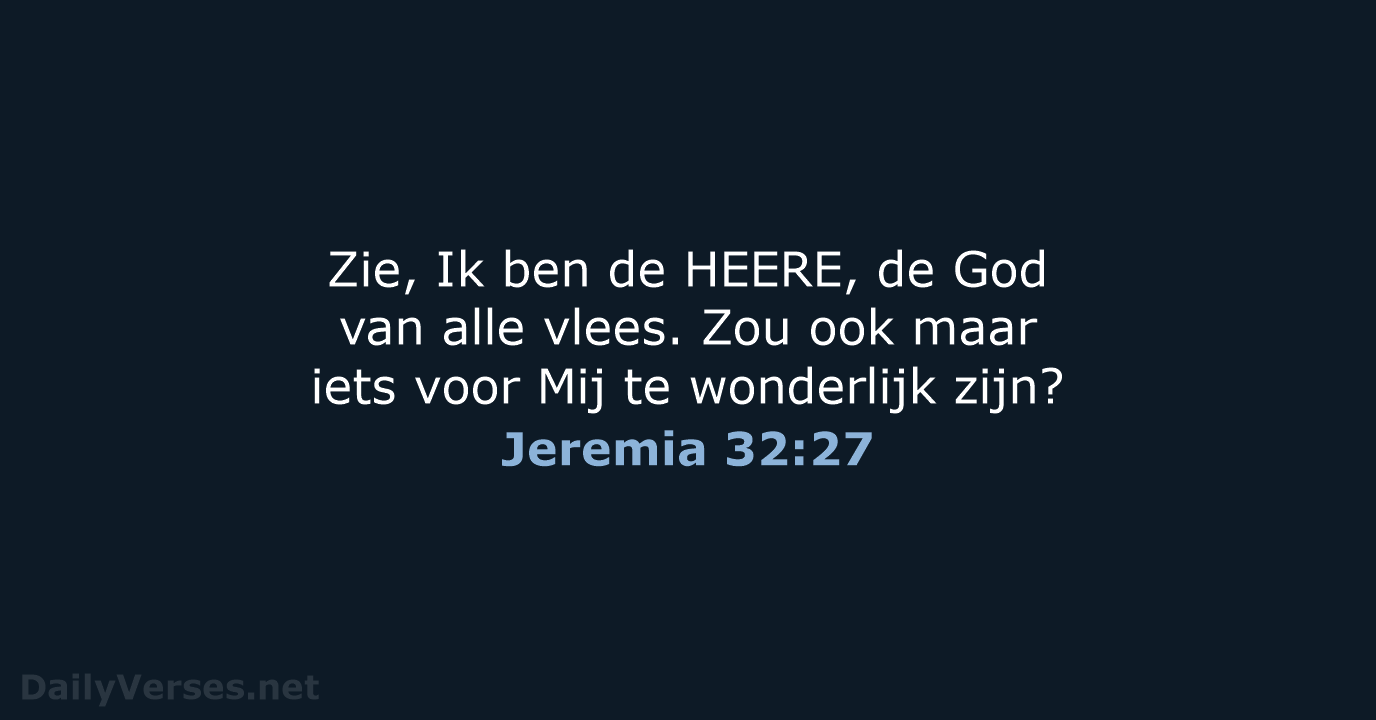 Jeremia 32:27 - HSV