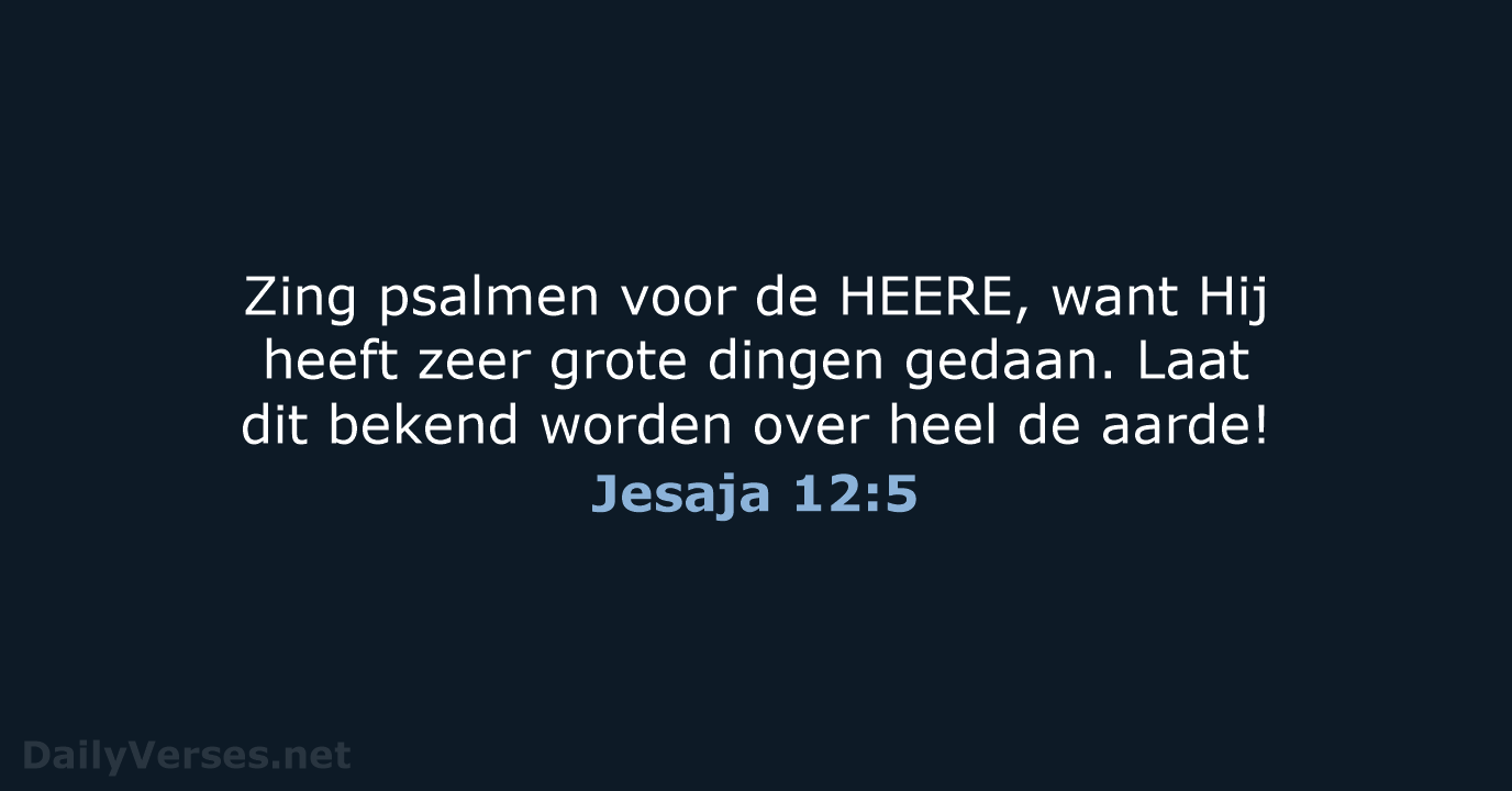 Jesaja 12:5 - HSV