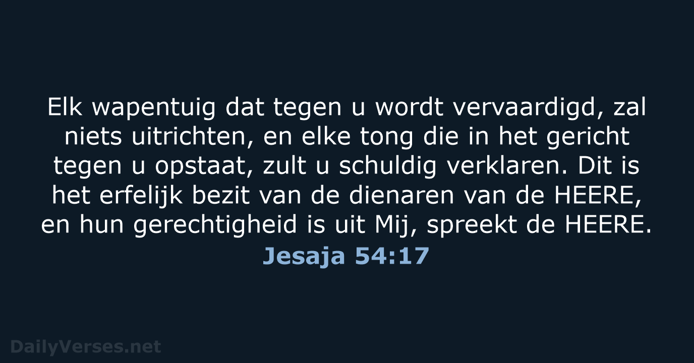 Jesaja 54:17 - HSV