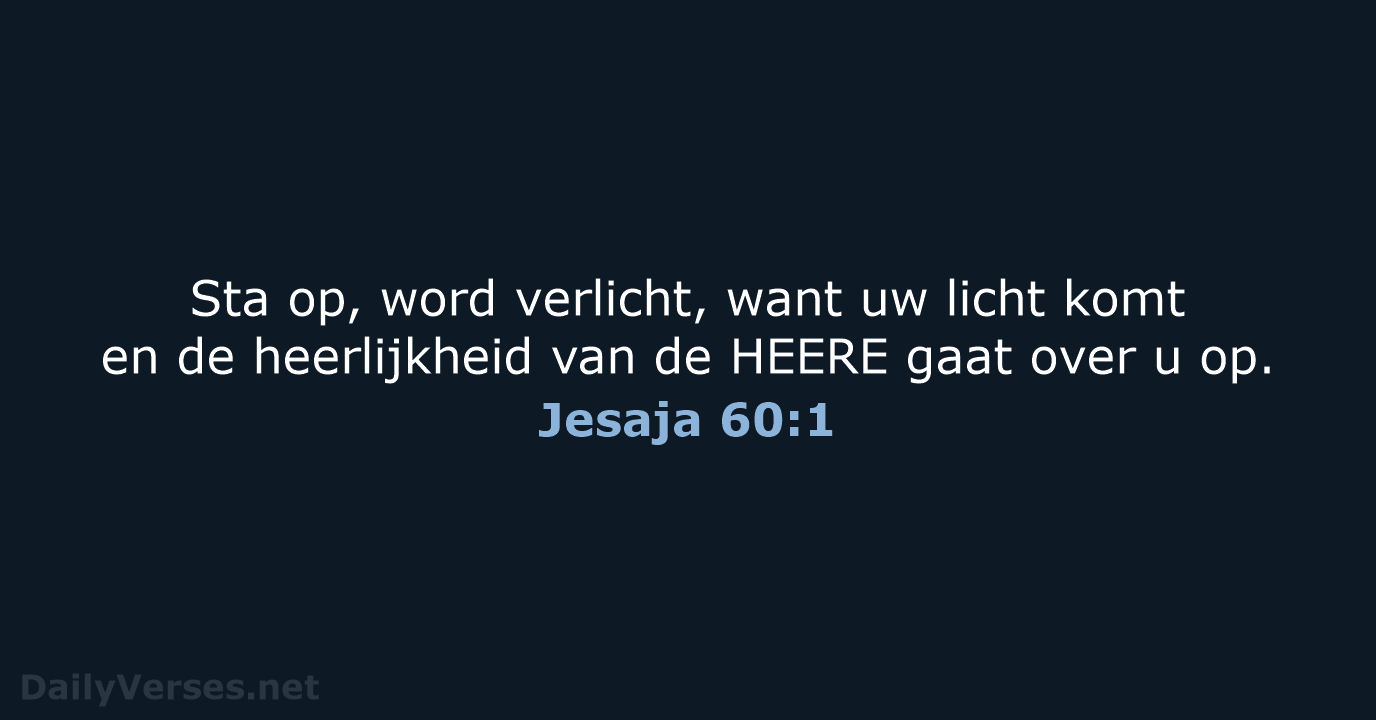 Jesaja 60:1 - HSV