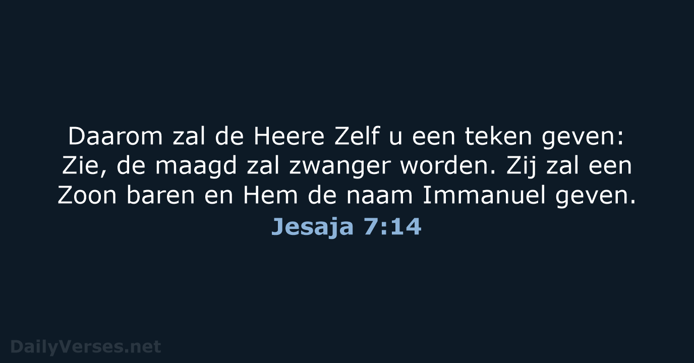 Jesaja 7:14 - HSV