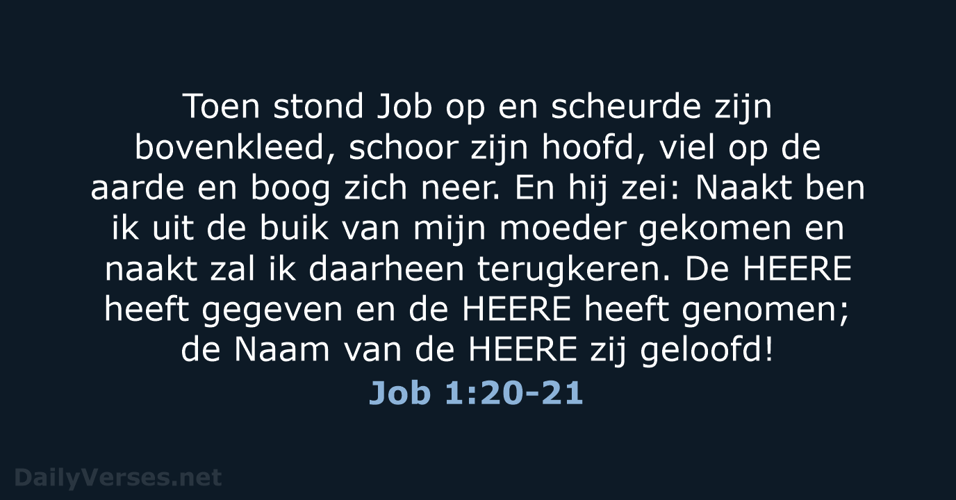 Job 1:20-21 - HSV