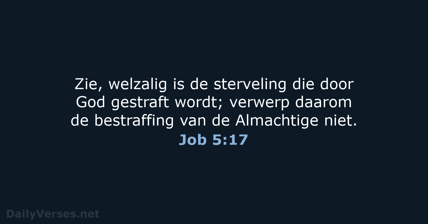 Job 5:17 - HSV