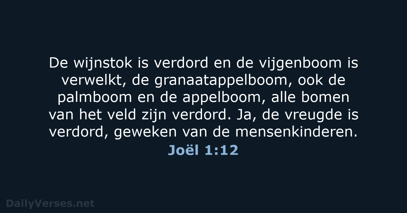 Joël 1:12 - HSV