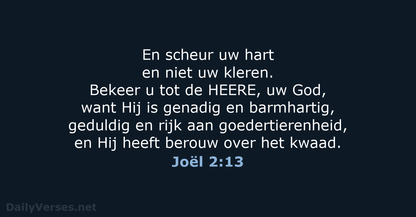 Joël 2:13 - HSV
