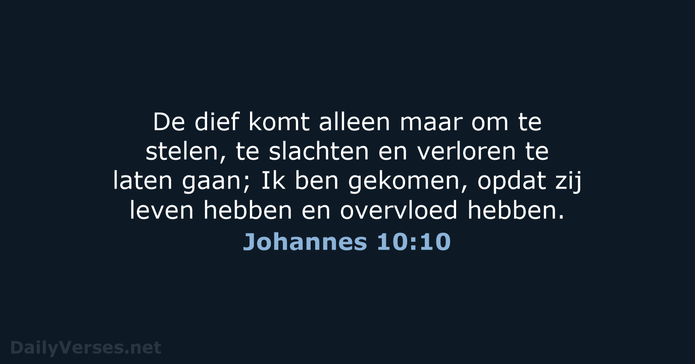 Johannes 10:10 - HSV