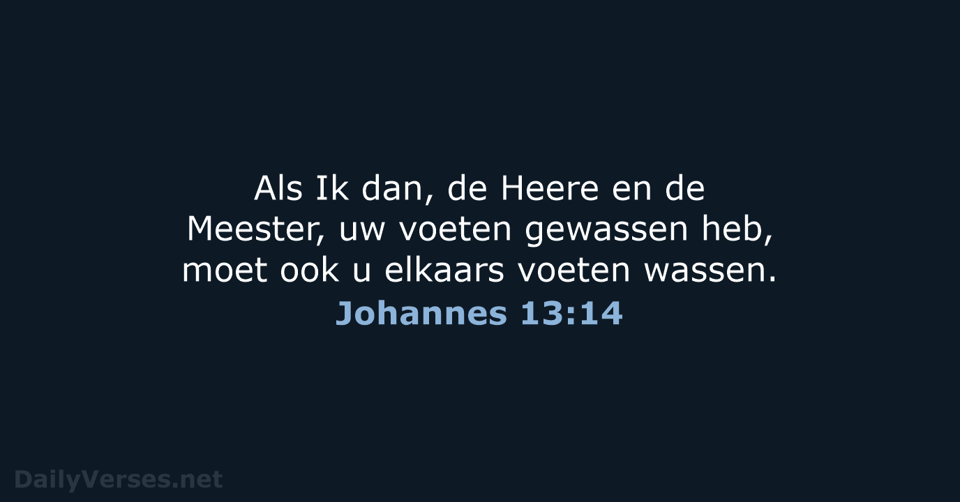 Johannes 13:14 - HSV