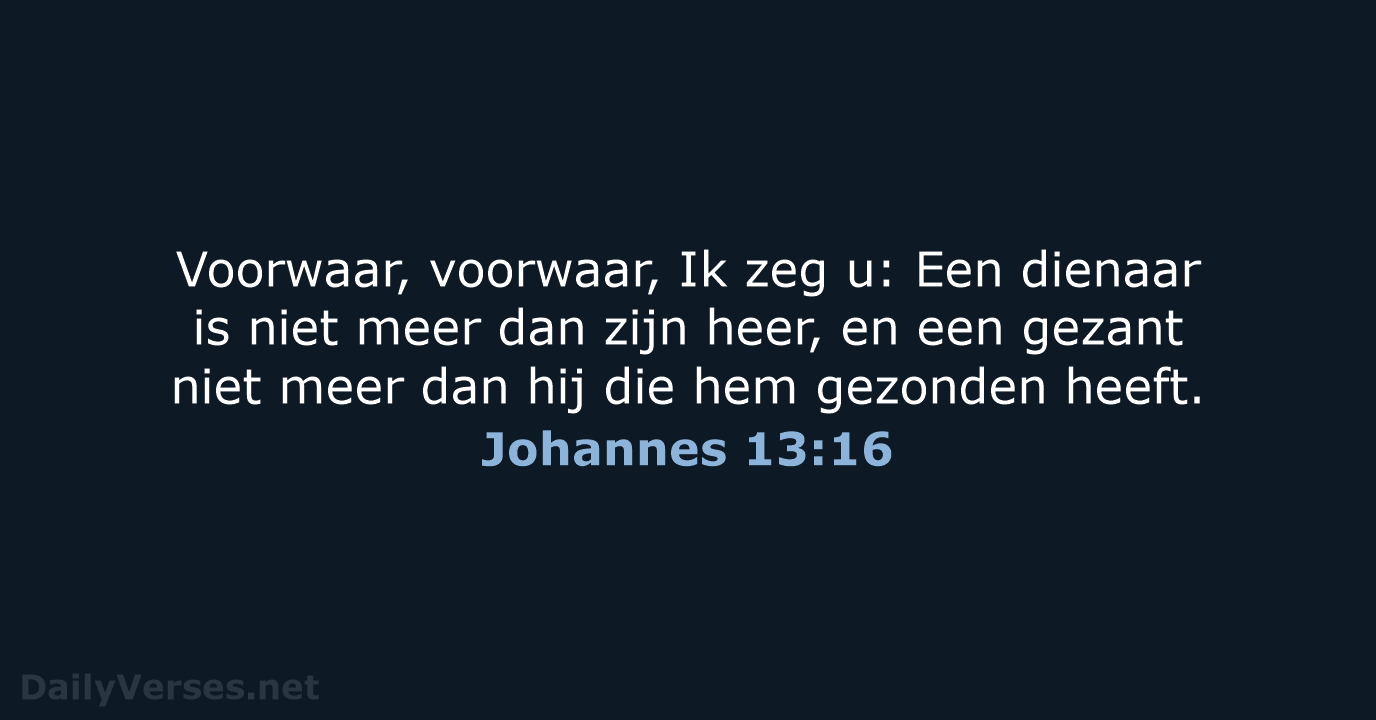 Johannes 13:16 - HSV