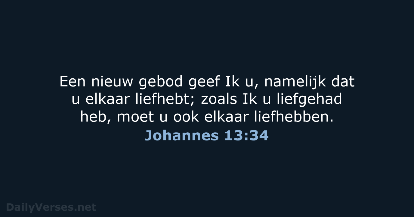 Johannes 13:34 - HSV