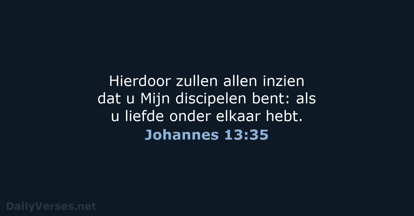 Johannes 13:35 - HSV