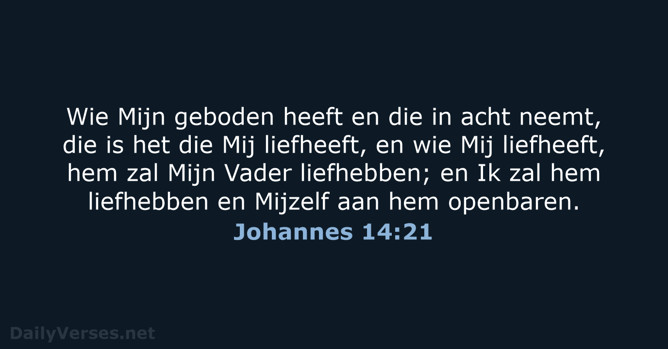 Johannes 14:21 - HSV