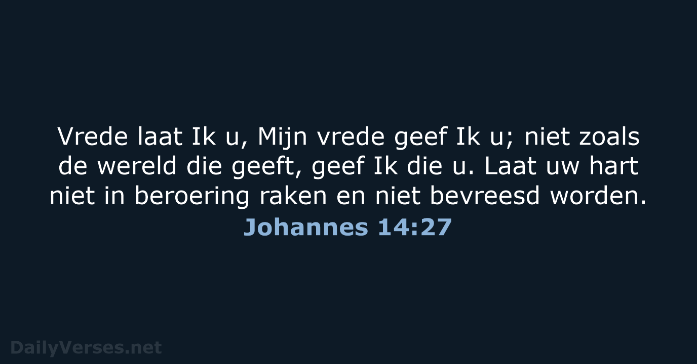 Johannes 14:27 - HSV