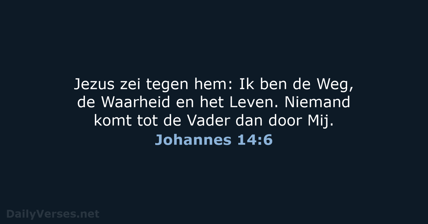 Johannes 14:6 - HSV