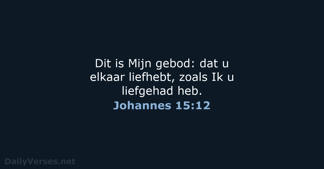 Johannes 15:12 - HSV