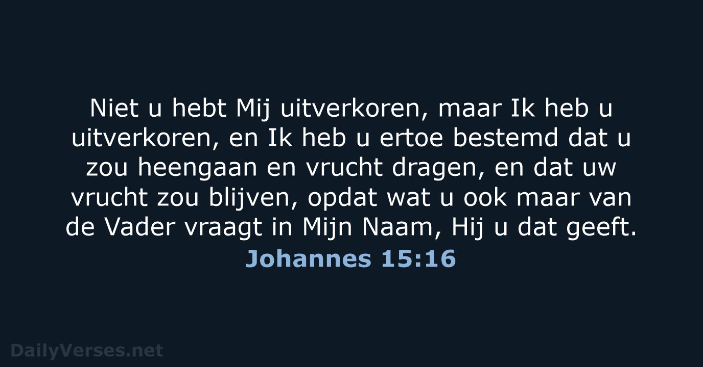 Johannes 15:16 - HSV