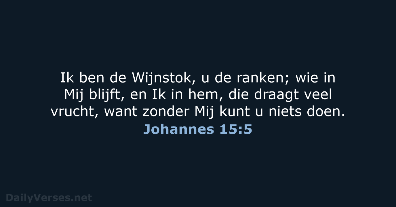 Johannes 15:5 - HSV
