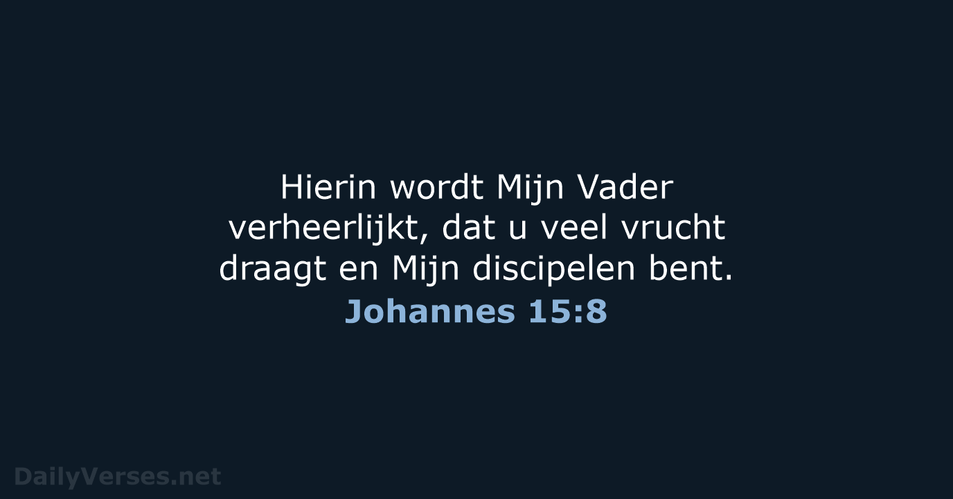 Johannes 15:8 - HSV
