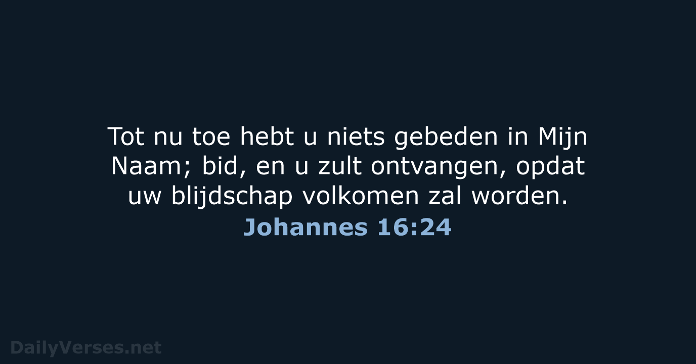 Johannes 16:24 - HSV