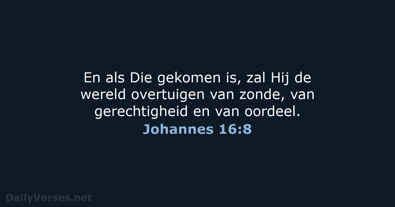 Johannes 16:8 - HSV