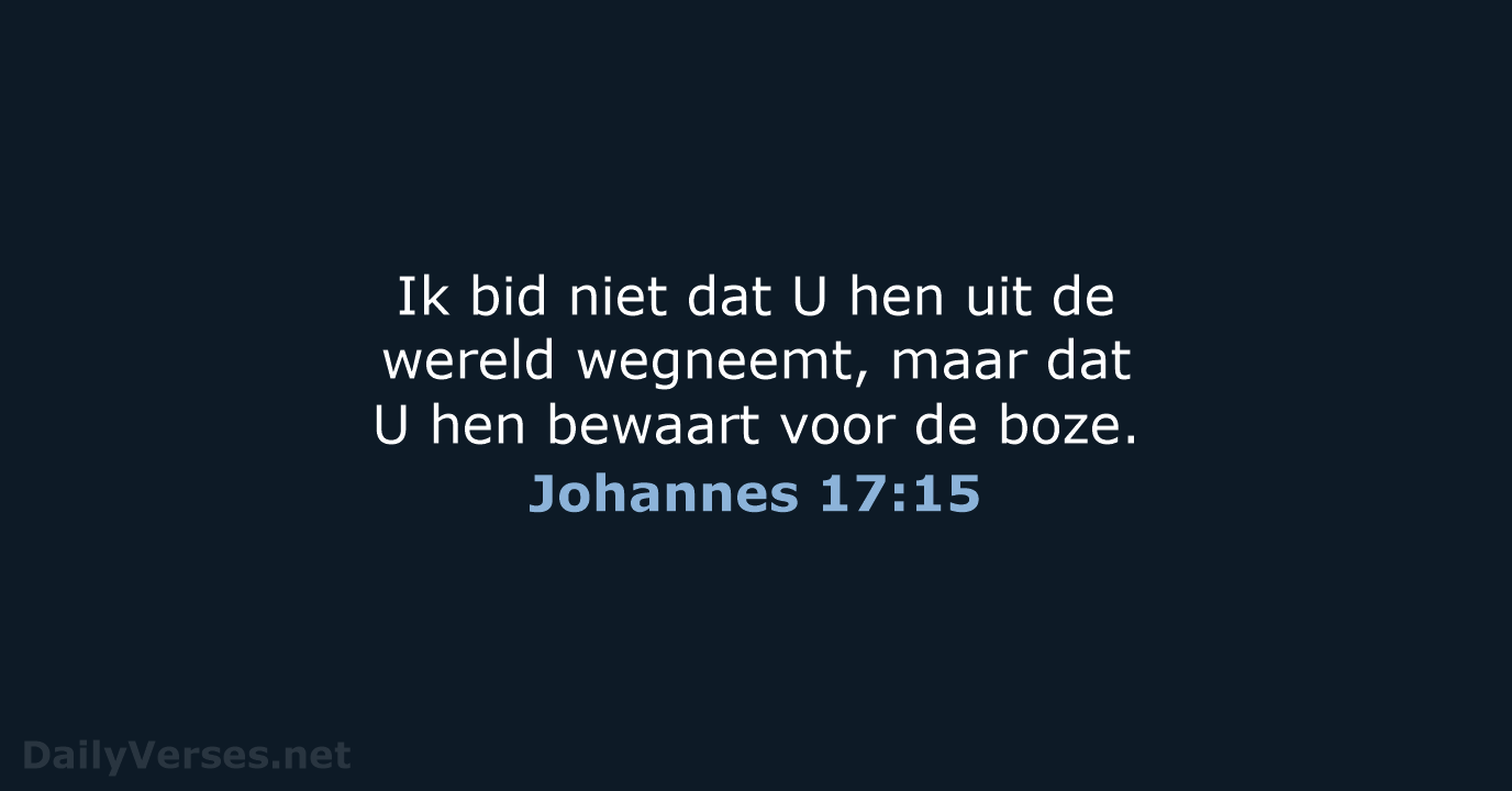 Johannes 17:15 - HSV
