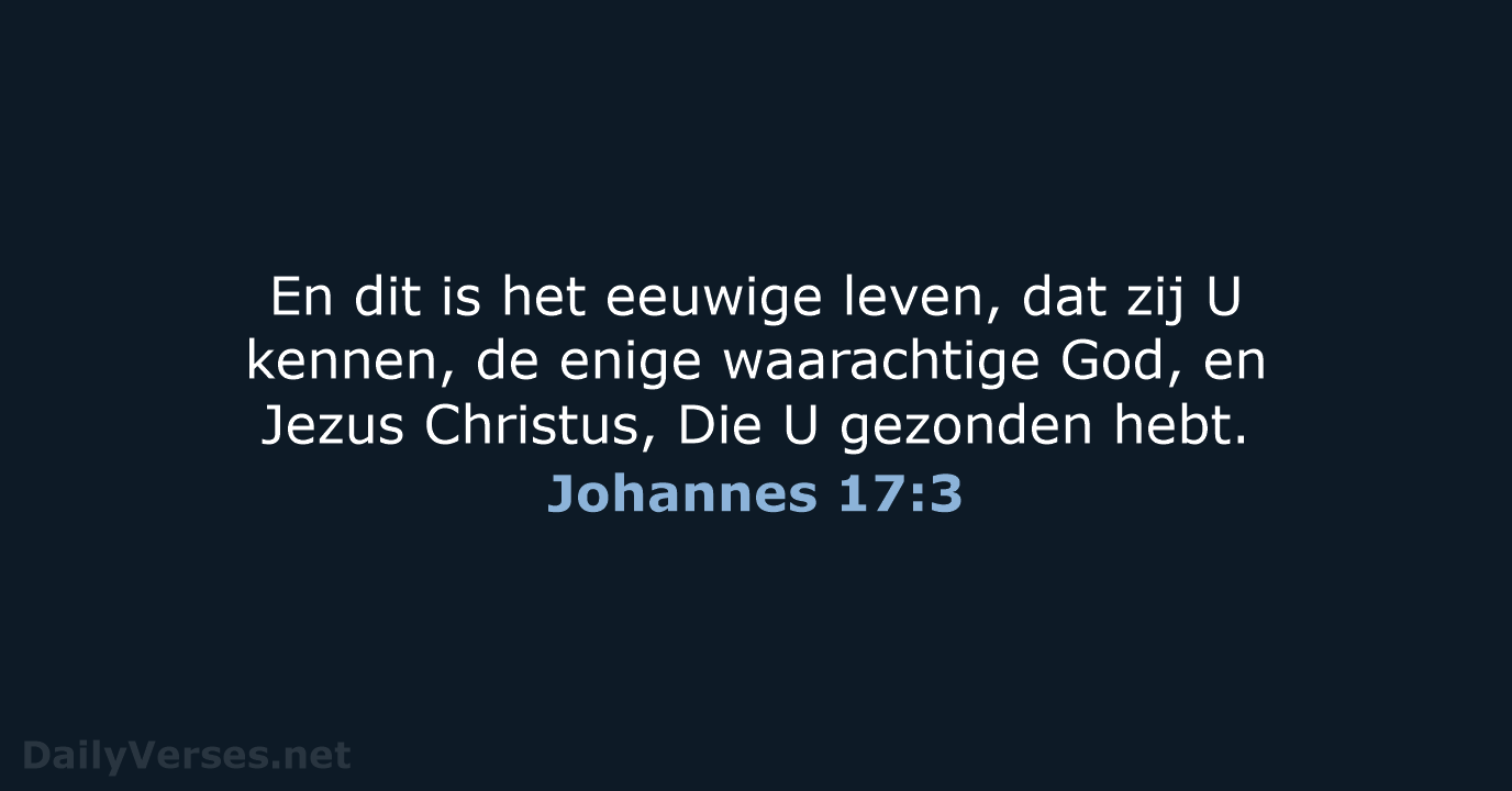 Johannes 17:3 - HSV