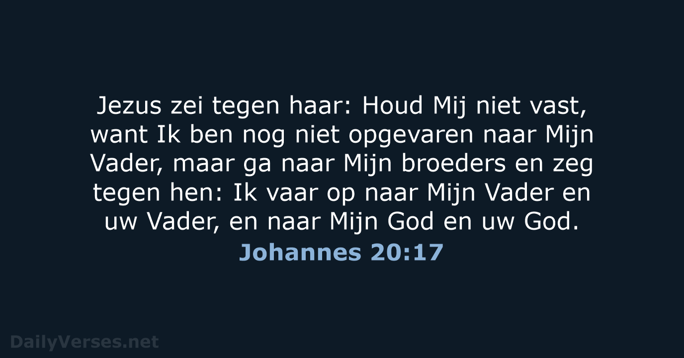 Johannes 20:17 - HSV