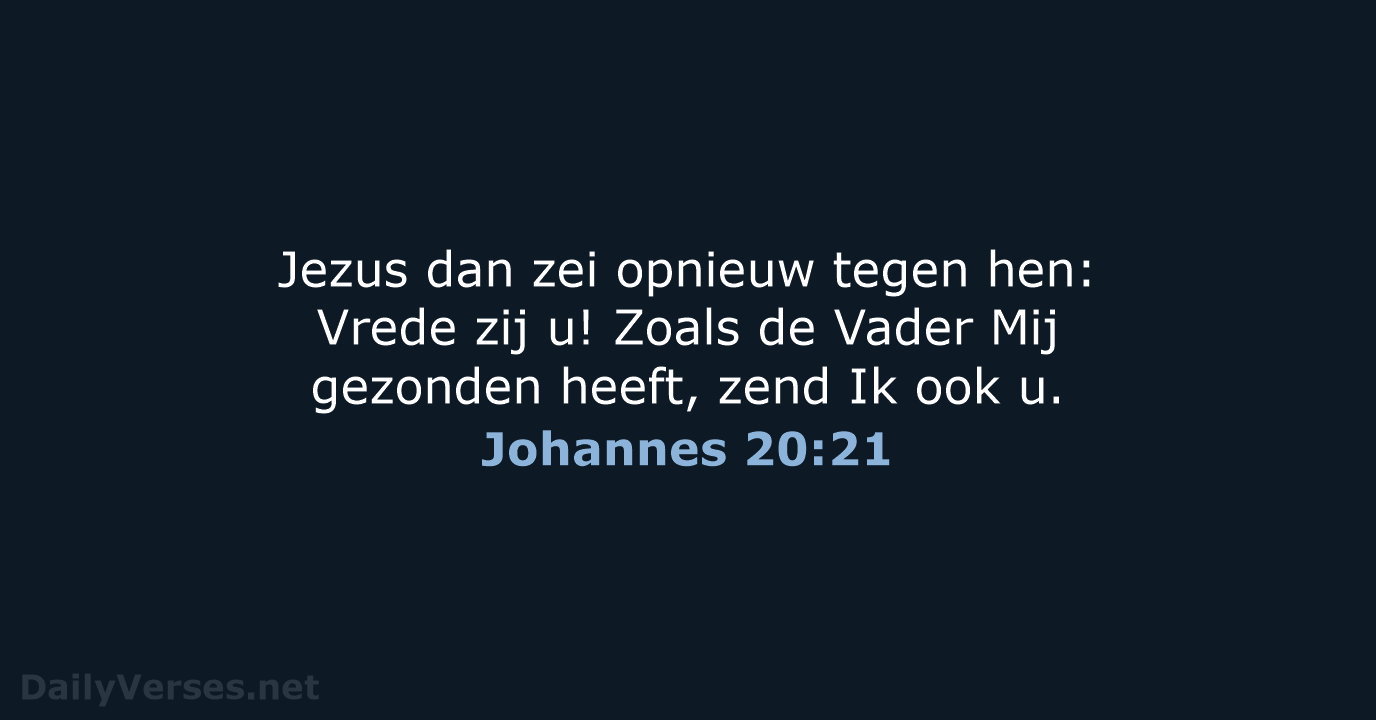 Johannes 20:21 - HSV