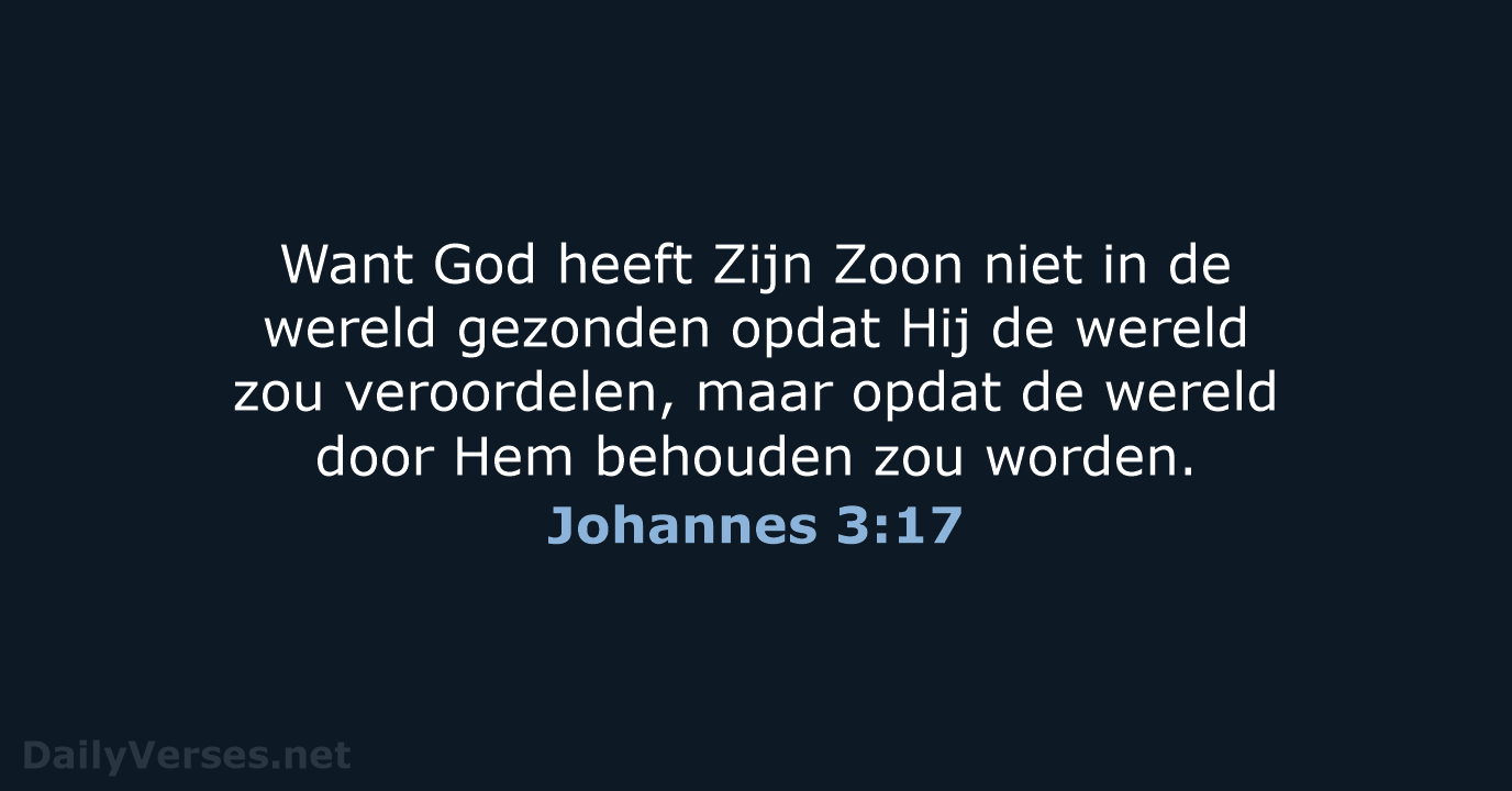 Johannes 3:17 - HSV