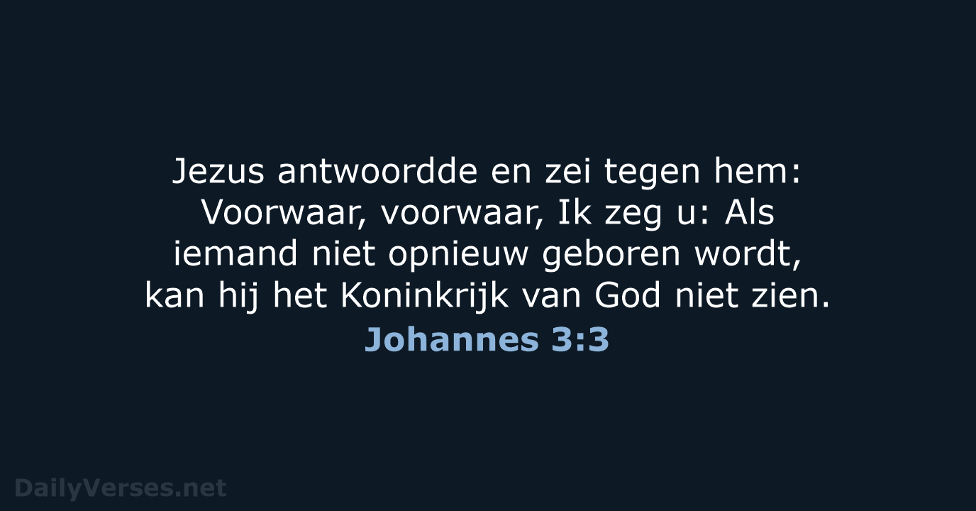 Johannes 3:3 - HSV