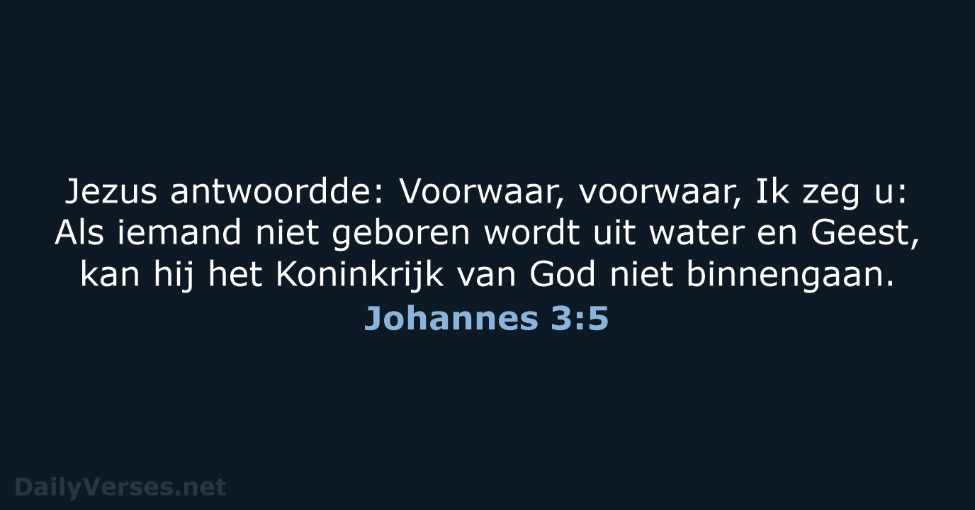 Johannes 3:5 - HSV