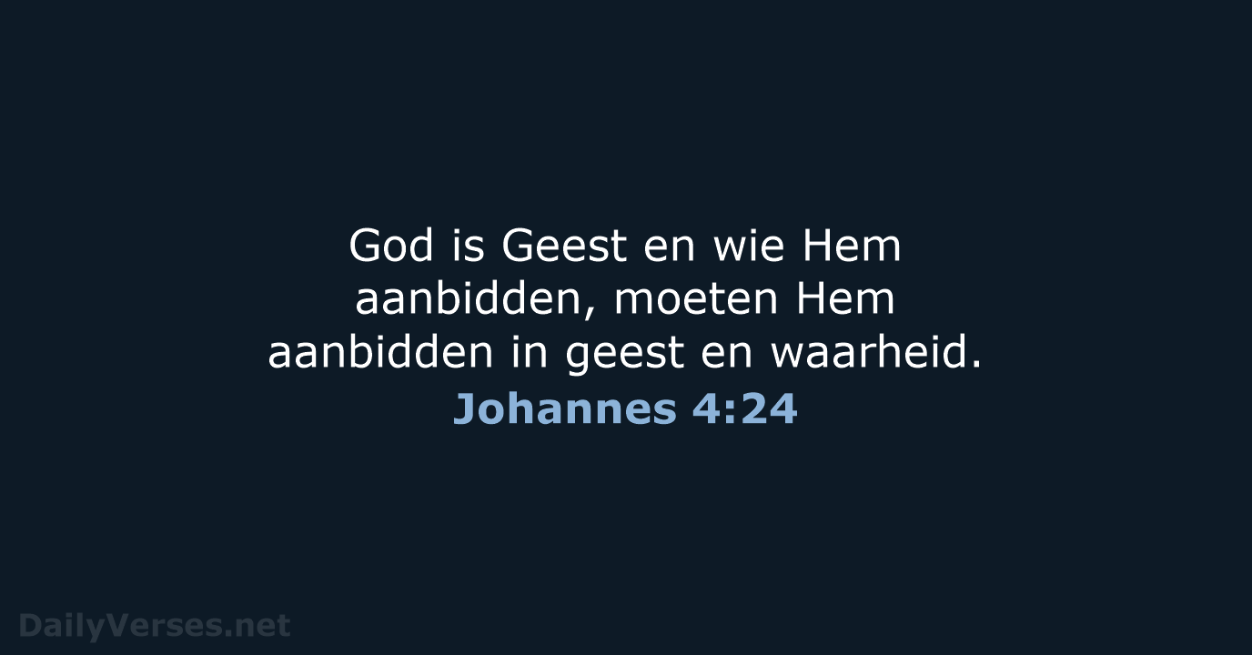 Johannes 4:24 - HSV