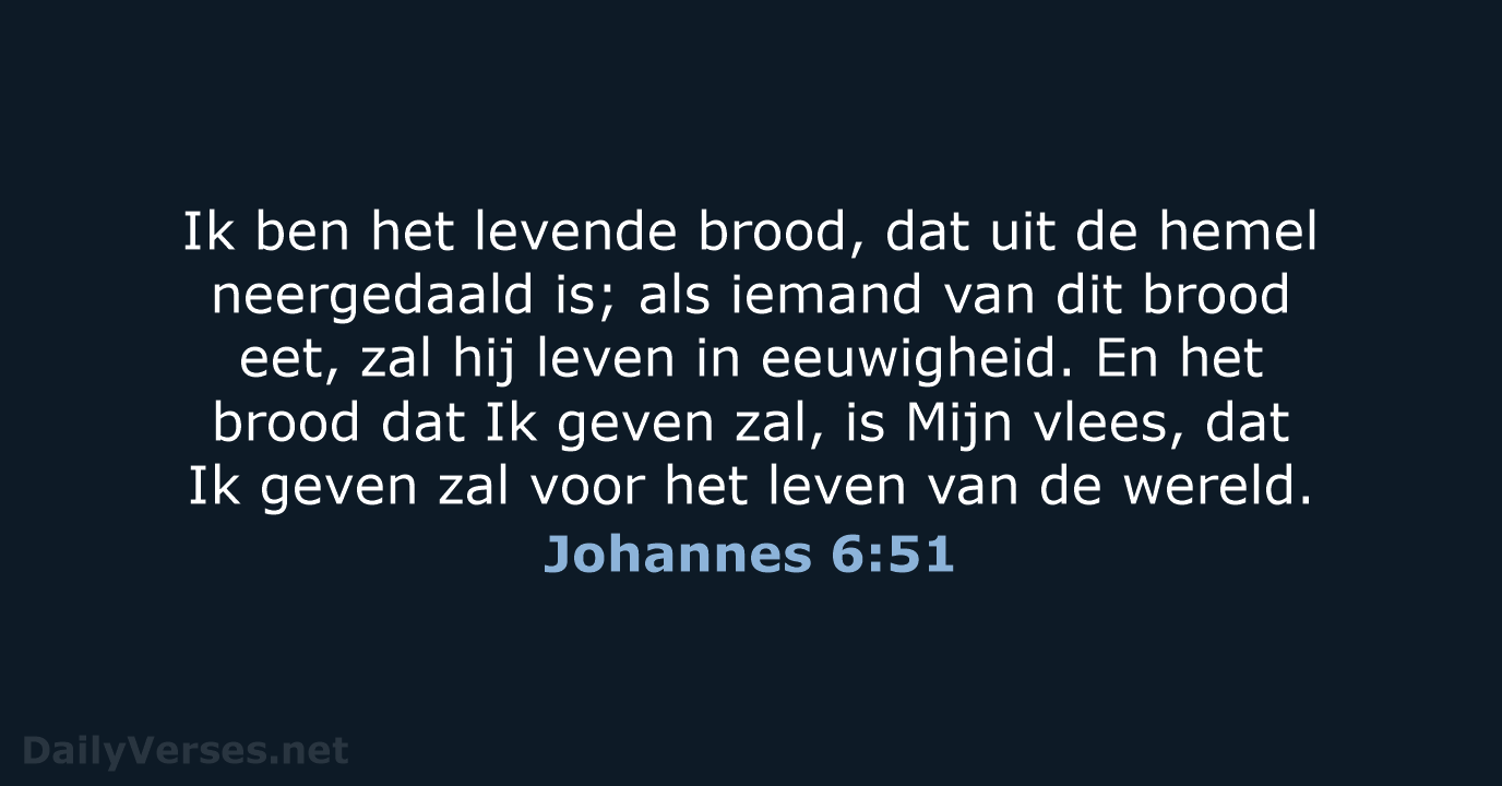Johannes 6:51 - HSV