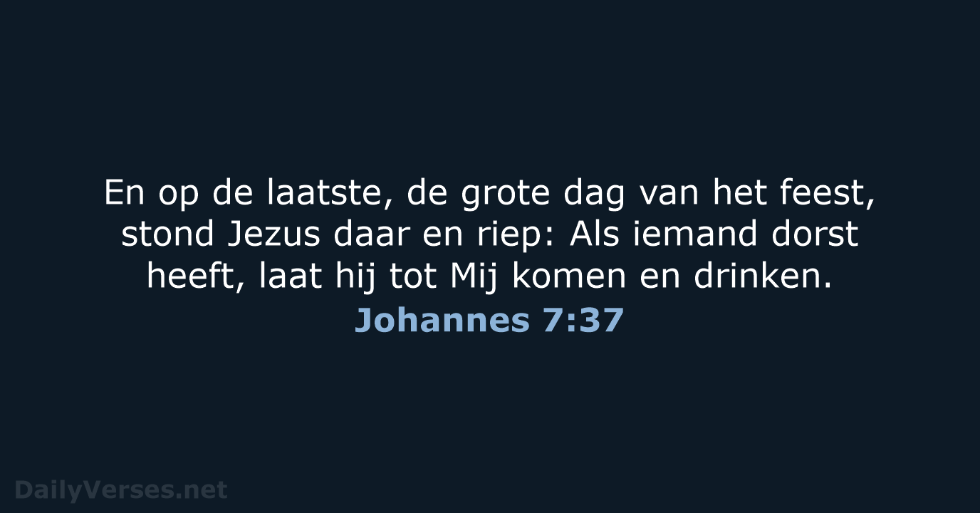 Johannes 7:37 - HSV