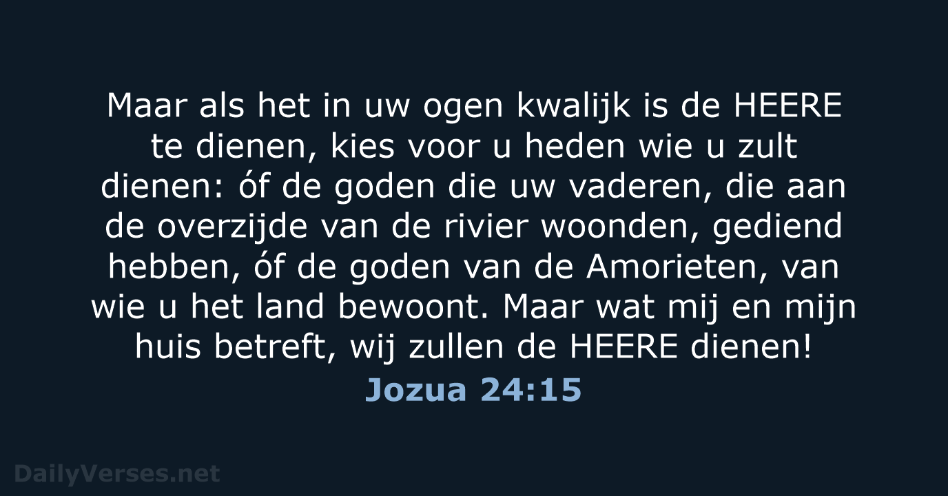 Jozua 24:15 - HSV