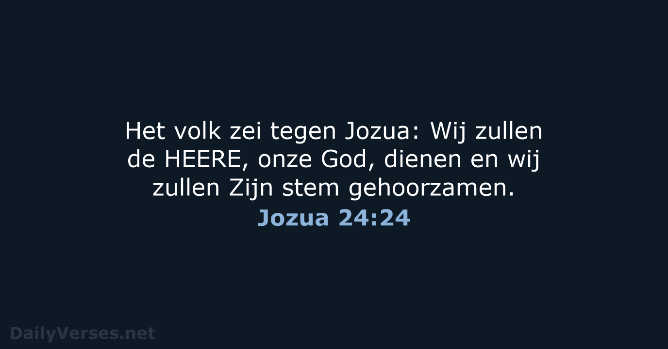 Jozua 24:24 - HSV
