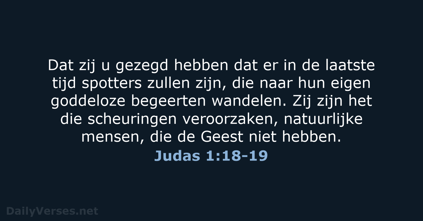 Judas 1:18-19 - HSV