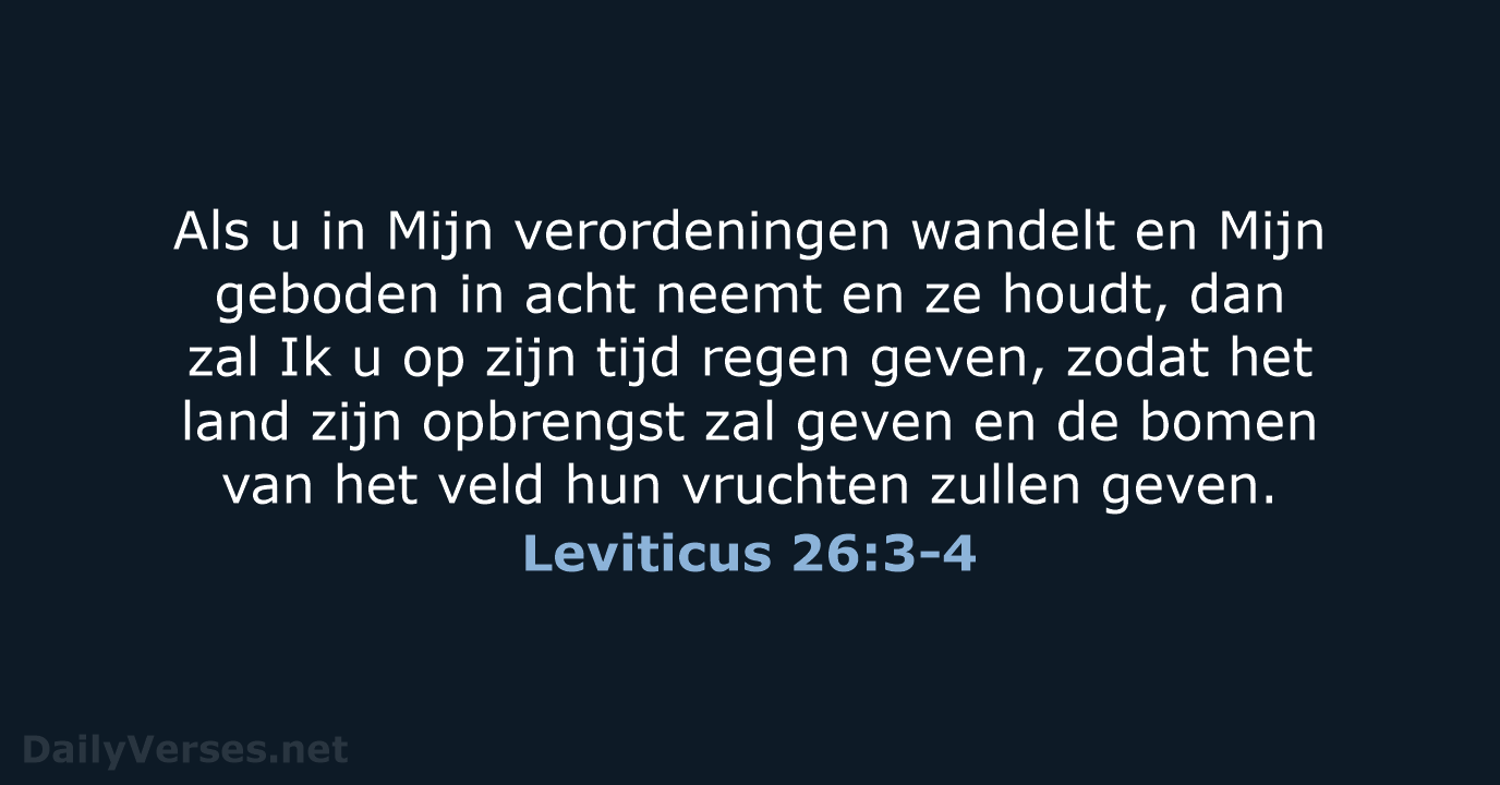 Leviticus 26:3-4 - HSV