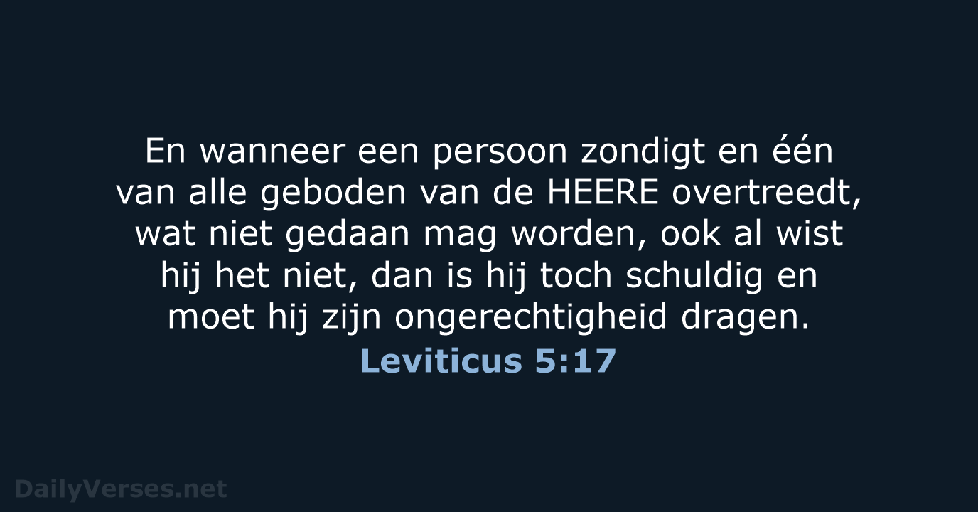 Leviticus 5:17 - HSV