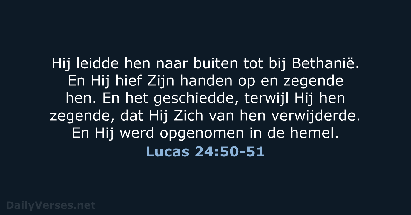 Lucas 24:50-51 - HSV