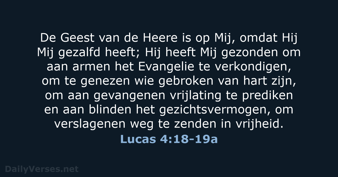 Lucas 4:18-19a - HSV