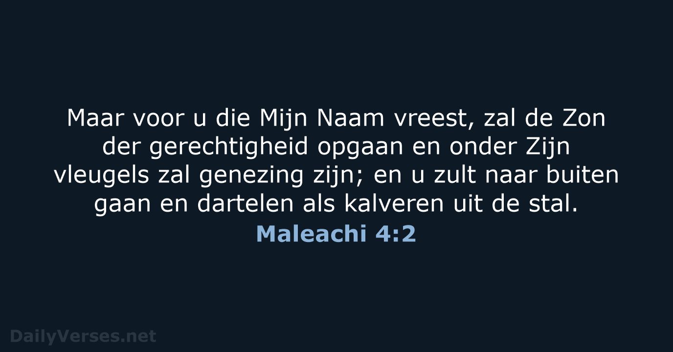 Maleachi 4:2 - HSV