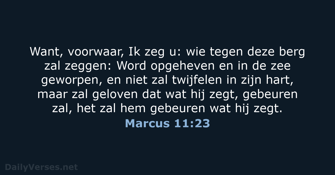 Marcus 11:23 - HSV