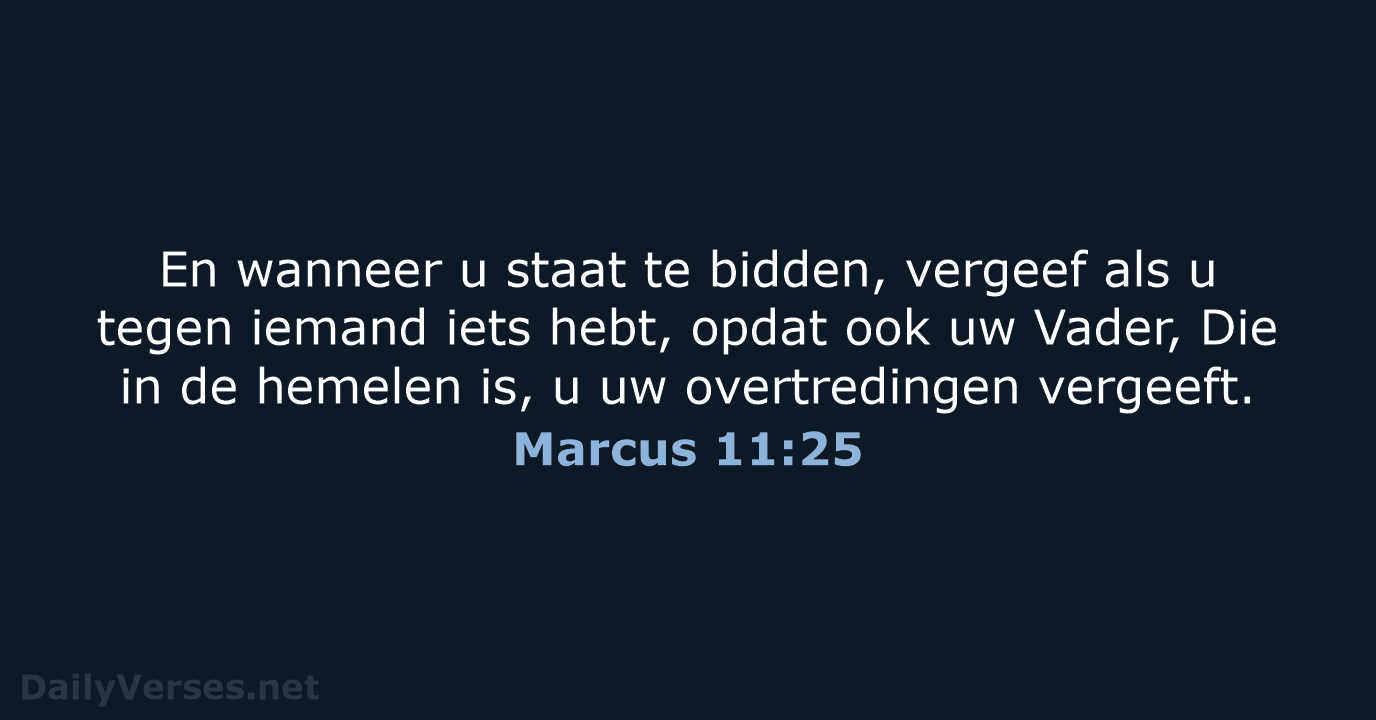 Marcus 11:25 - HSV