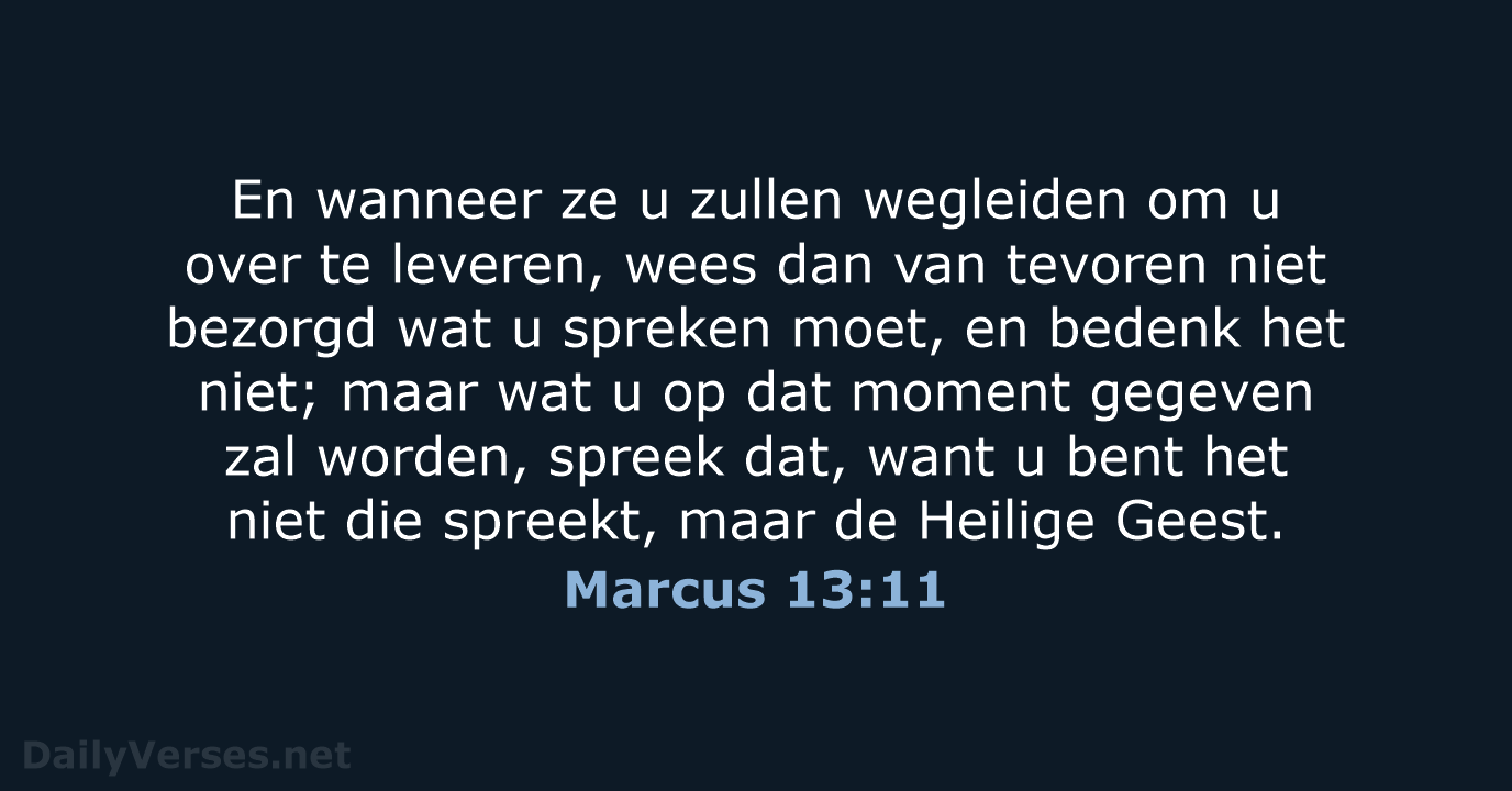 Marcus 13:11 - HSV